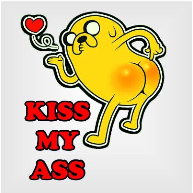 Тениска "Kiss my ass" 