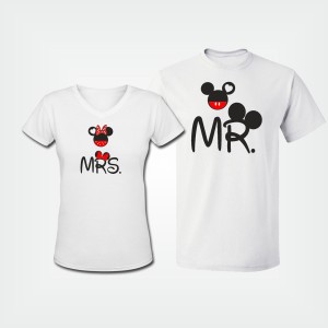 Комплект Тениски Mrs and Mr