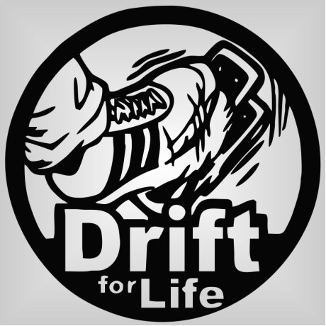 Стикер за кола Drift for life